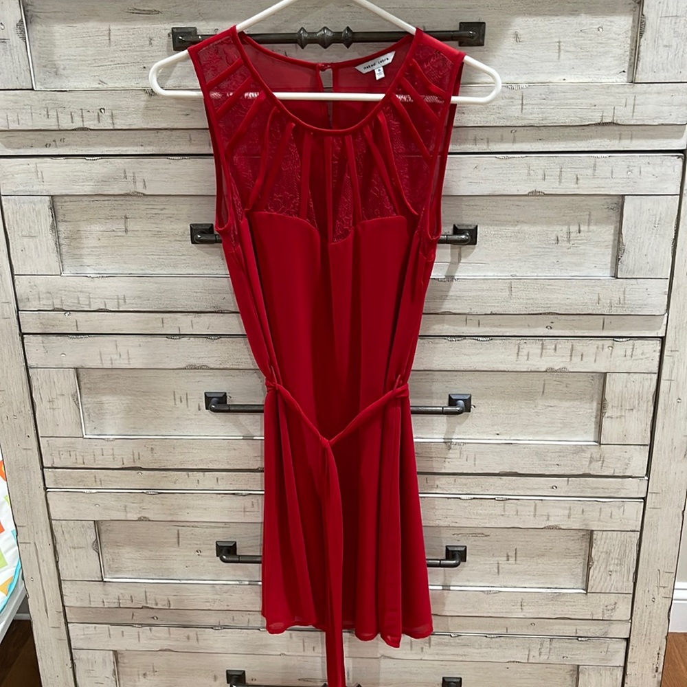 Sexy red dress